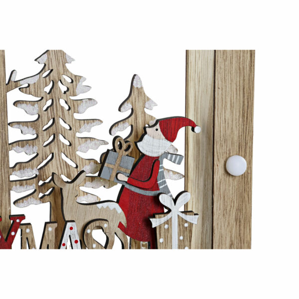 Ярка декорация DKD Home Decor Коледа Естествен Бял (20 x 6,5 x 30 cm) (2 броя)