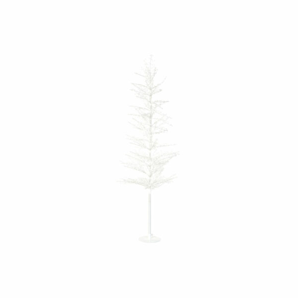 Коледно дърво DKD Home Decor LED Светлина Метал Бял (60 x 60 x 150 cm)