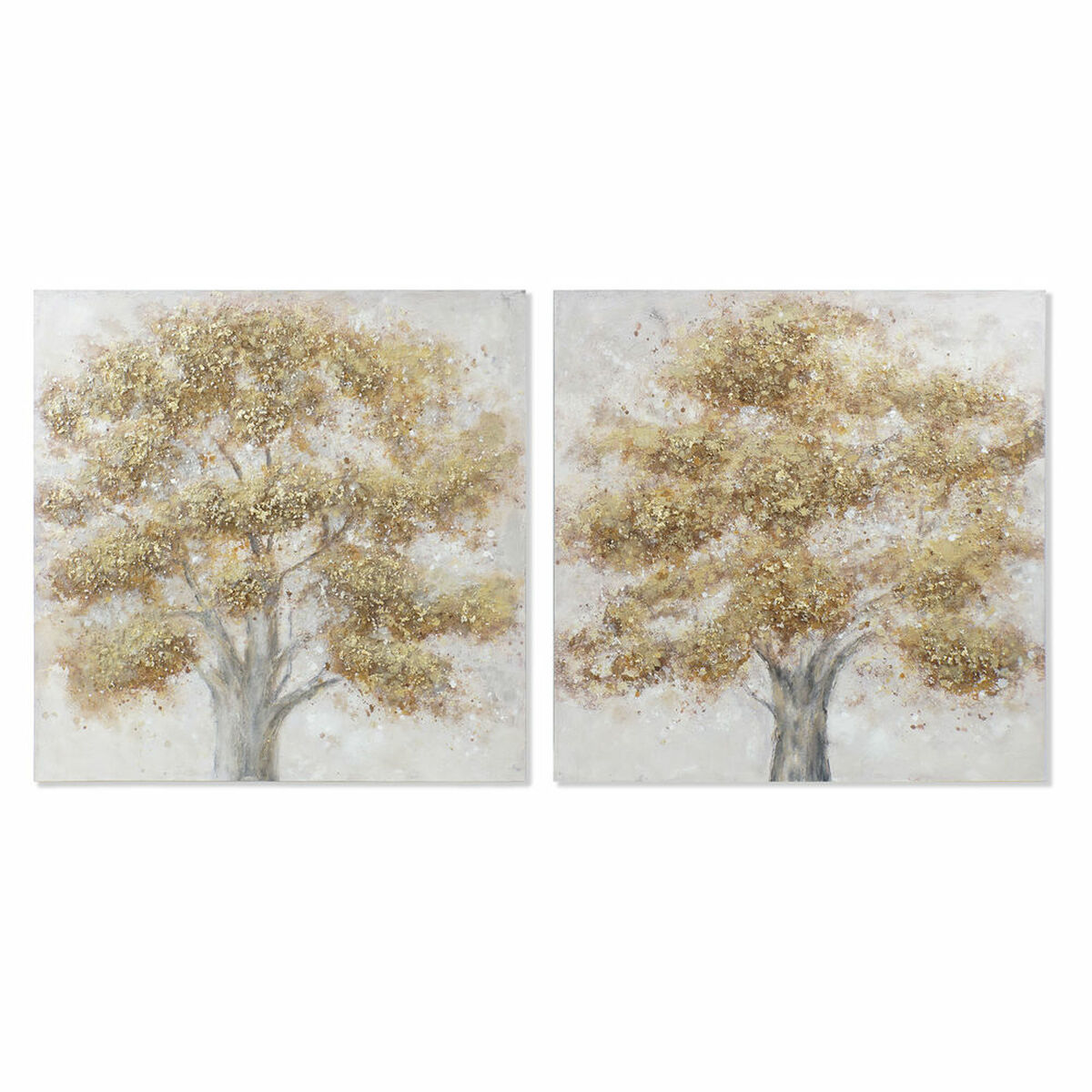 Комплект от 2 снимки DKD Home Decor Слон Колониален (120 x 3,7 x 120 cm) (2 pcs)
