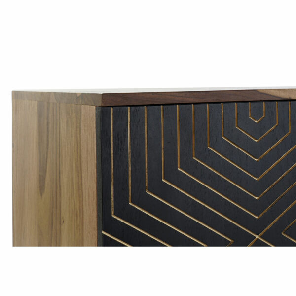 ТВ шкаф DKD Home Decor Черен (130 x 57 x 40 cm)