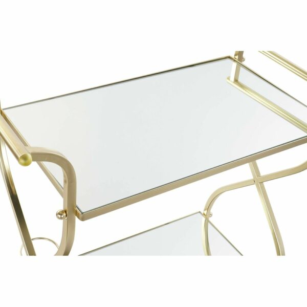 Serveerimislaud DKD Home Decor Огледало Златен Стомана (70 x 36,5 x 83 cm)