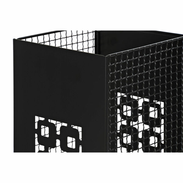 поставка за чадъри DKD Home Decor Черен Сив Метал (19 x 19 x 47,5 cm) (2 броя)