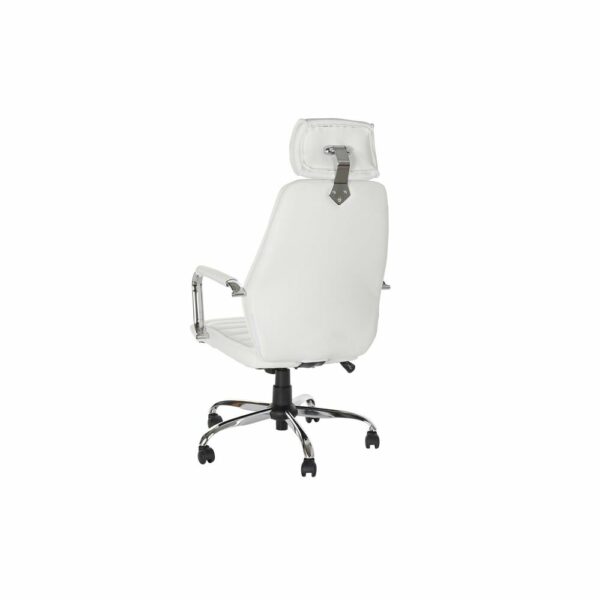 Офис Стол с Възглаве DKD Home Decor Бял (59 x 66 x 131 cm)