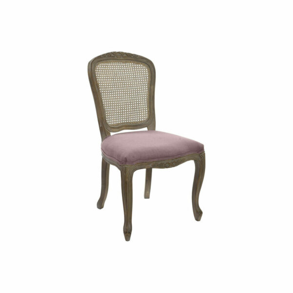 Стол DKD Home Decor Розов Дървен полиестер Pатан (53 x 49 x 95 cm)