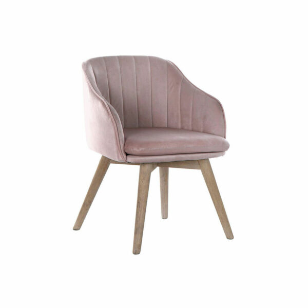Стол DKD Home Decor Розов каучук (56 x 55 x 74 cm)