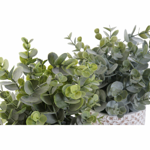 Декоративно Растение DKD Home Decor Ваза Зелен Смола PE (10,5 x 10,5 x 24 cm) (2 броя)