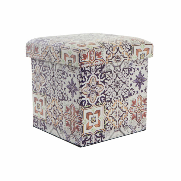 Декоративна кутия DKD Home Decor PU Плочка (32,5 x 32,5 x 34 cm)