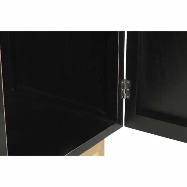 Шкаф DKD Home Decor Черен Метал Топола (110 x 50 x 180 cm)