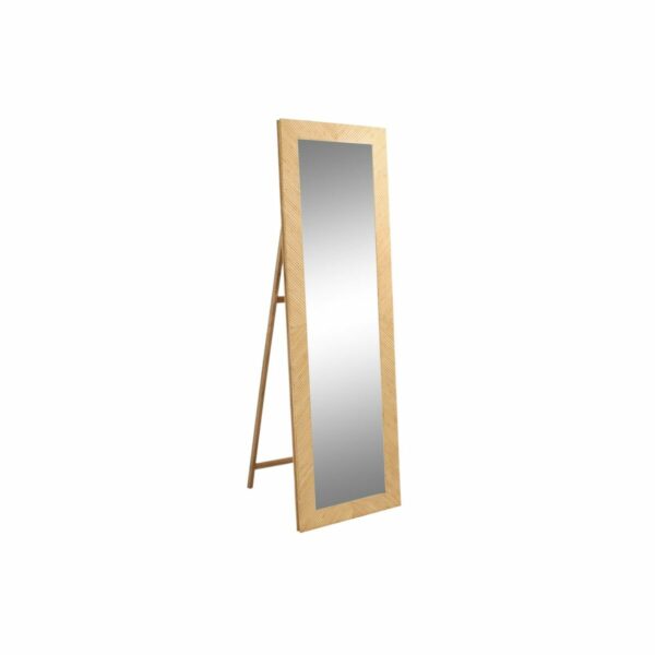 Постоянно огледало DKD Home Decor Огледало Кафяв Pатан (57 x 4 x 180 cm)