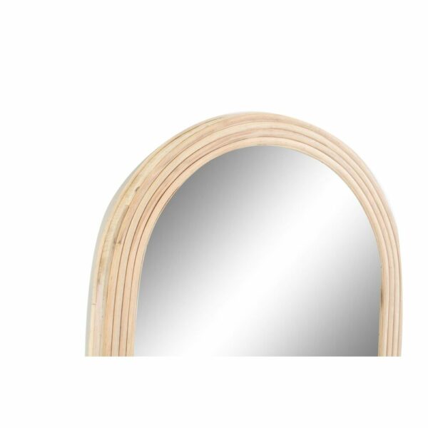 Стенно огледало DKD Home Decor Огледало Кафяв Алуминий Pатан Тропически (56 x 5 x 131 cm)