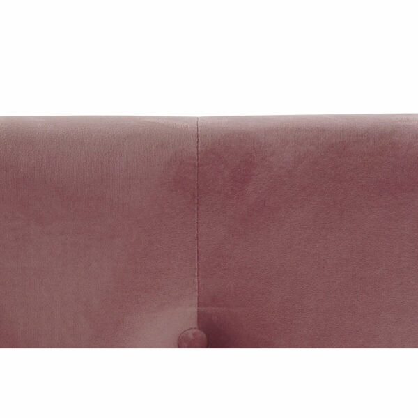 Легло DKD Home Decor Розов Метал Дървен полиестер Алуминий (187 x 210 x 137 cm)