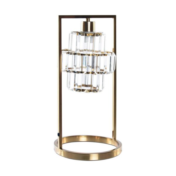 Настолна лампа DKD Home Decor Кристал Златен Метал (21 x 21 x 42,5 cm)