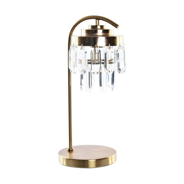 Настолна лампа DKD Home Decor Кристал Златен Метал (18 x 18 x 40 cm)