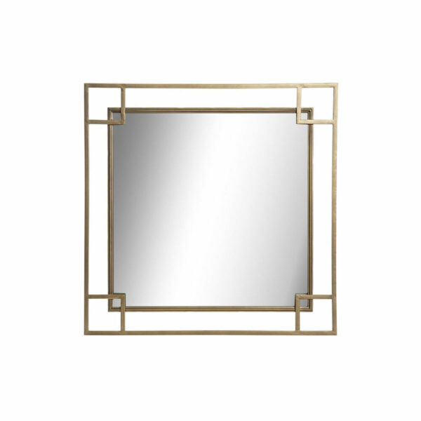 Стенно огледало DKD Home Decor Огледало Златен Метал (55 x 2,8 x 55 cm)