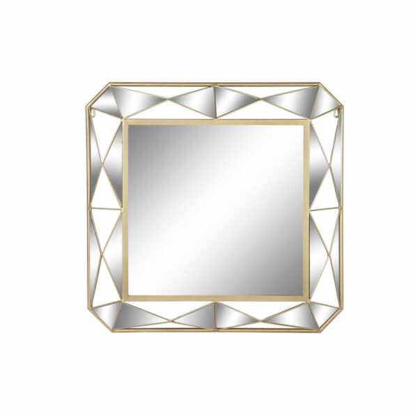Стенно огледало DKD Home Decor Огледало Златен Метал (70 x 5,5 x 70 cm)