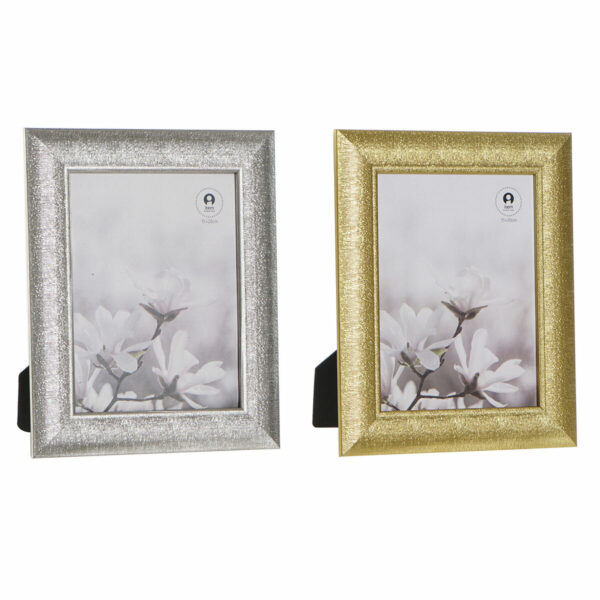 Рамка за снимки DKD Home Decor Сребрист Златен PS (21 x 2 x 26 cm) (2 броя)
