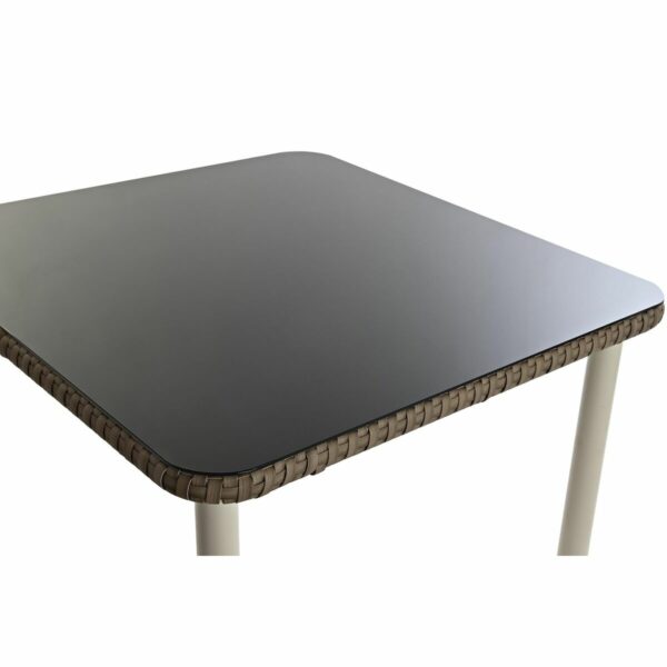 Комплект от диван и маса DKD Home Decor Кристал синтетичен ратан Стомана (190 x 190 x 70 cm)