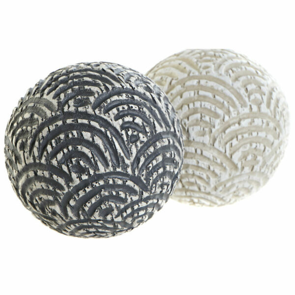 Декоративна топка DKD Home Decor Смола Ориенталски (10 x 10 x 10 cm) (2 броя)