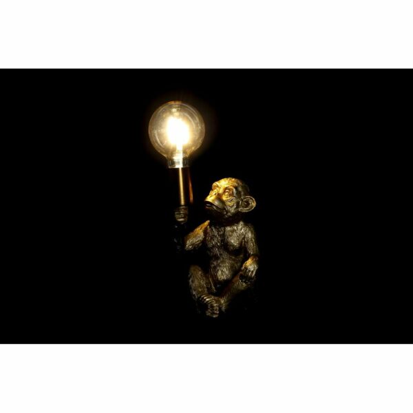 Настолна лампа DKD Home Decor Златен Смола Колониален 220 V 50 W Маймуна (17 x 14 x 25 cm)