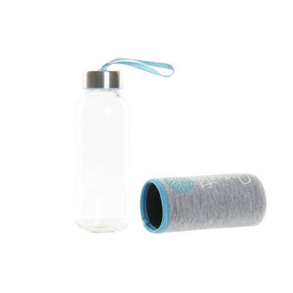 Бутилка за вода DKD Home Decor Кристал Сив Неопрен (300 ml) (3 броя)