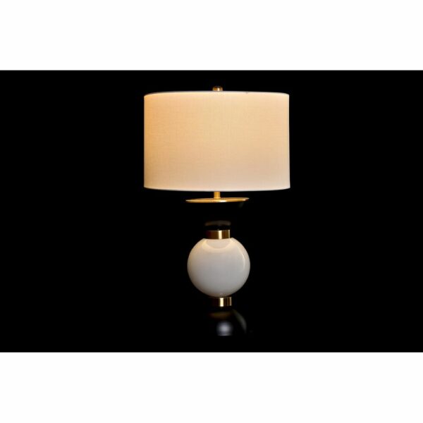 Настолна лампа DKD Home Decor Черен Златен Бял 220 V 50 W Модерен (41 x 41 x 73 cm)
