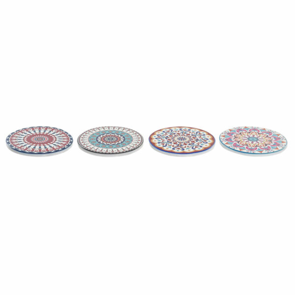 Подложки DKD Home Decor Mandala 4 броя (10,8 x 10,8 x 0,7 cm)