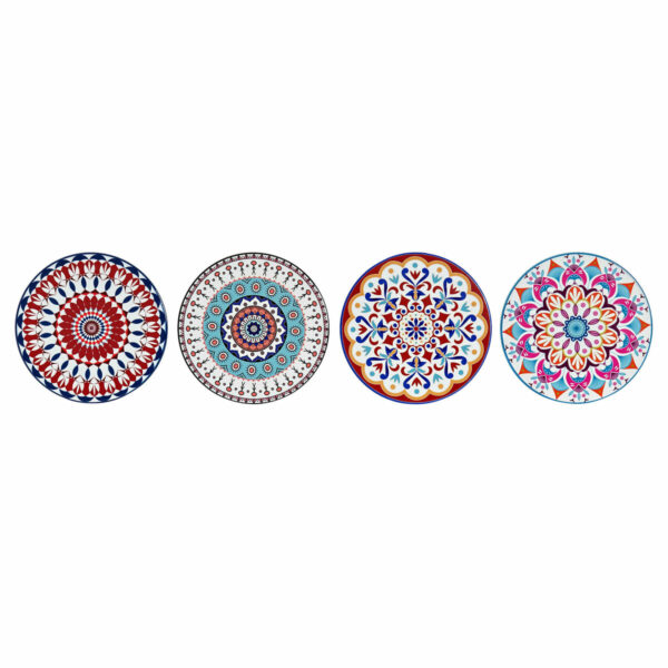 Подложки DKD Home Decor Mandala 4 броя (10,8 x 10,8 x 0,7 cm)