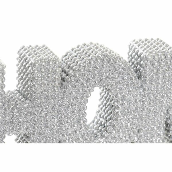 Декоративна фигурка DKD Home Decor Сребрист Смола Модерен (25,5 x 3 x 8,5 cm) (2 броя)