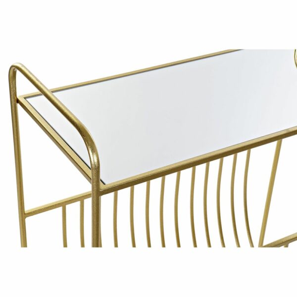 поставка за списания DKD Home Decor Огледало Златен Метал (76 x 35 x 83 cm)