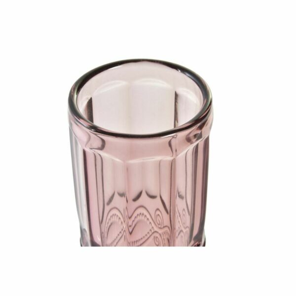 Чаша за шампанско DKD Home Decor Кристал Розов (150 ml)