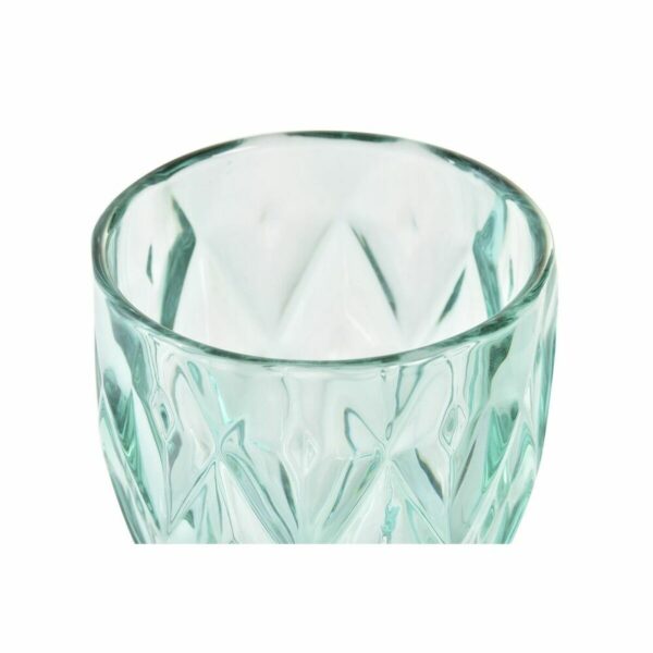 Чаша DKD Home Decor Кристал цвят тюркоаз (240 ml)