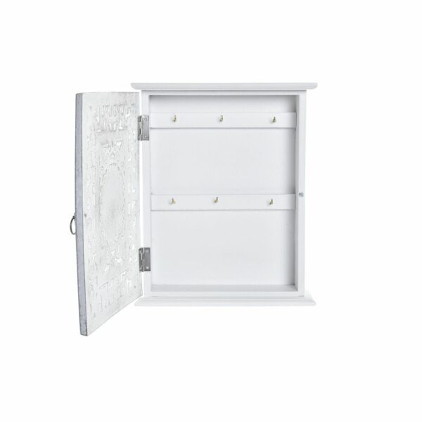 Шкаф за ключове DKD Home Decor Бял Дървен MDF (22 x 6 x 26 cm)