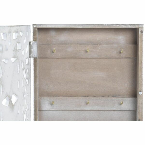 Шкаф за ключове DKD Home Decor MDF Бял (22 x 6 x 26 cm)