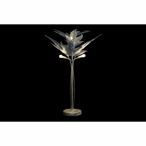 Лампион DKD Home Decor Сив Метал Тропически Лист на растение (51 x 51 x 87 cm)