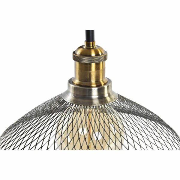 Стенна лампа DKD Home Decor Черен Златен Метал 220 V 50 W (27 x 28 x 28 cm)