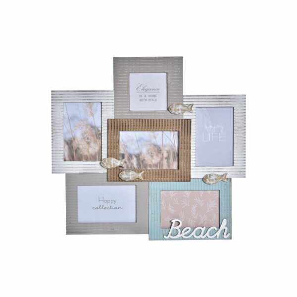 Рамка за снимки DKD Home Decor Beach Дървен Моряк (46,5 x 2 x 44,5 cm)