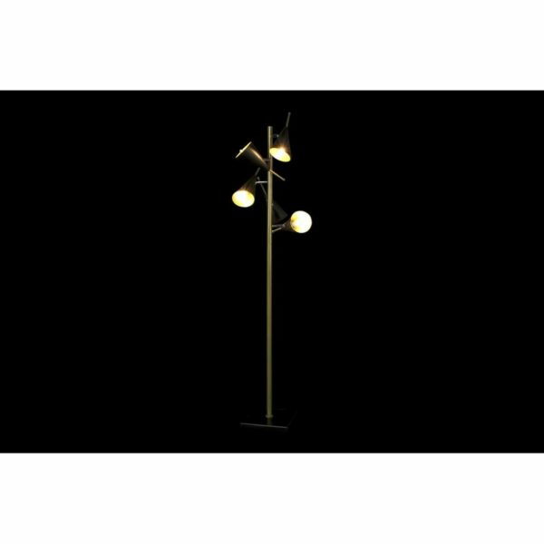 Лампион DKD Home Decor Черен Златен Метал Модерен (36 x 36 x 160 cm)