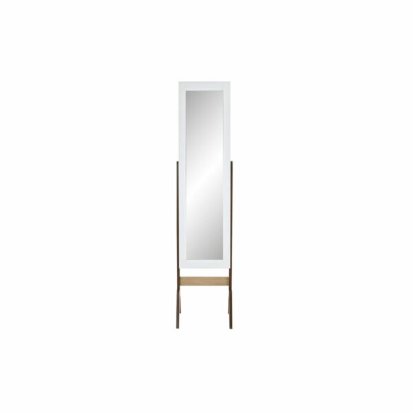 Поставка за бижута DKD Home Decor Огледало Кадифе MDF Традиционен (35,7 x 35,8 x 154 cm)
