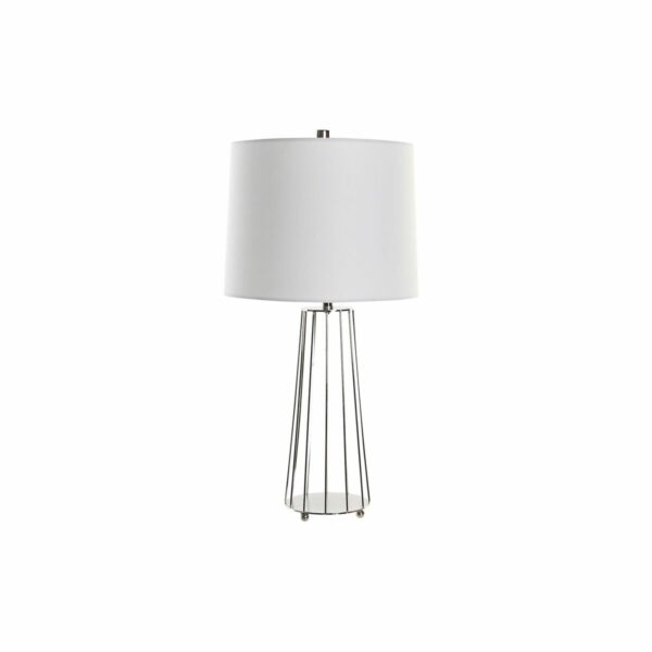 Настолна лампа DKD Home Decor Метал полиестер Бял 220 V 50 W (33 x 33 x 66 cm)