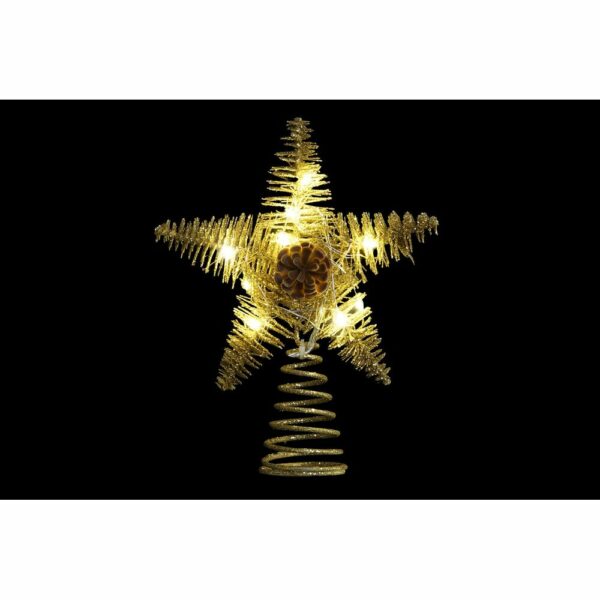 Коледна звезда DKD Home Decor Златен (18 x 5 x 20 cm)
