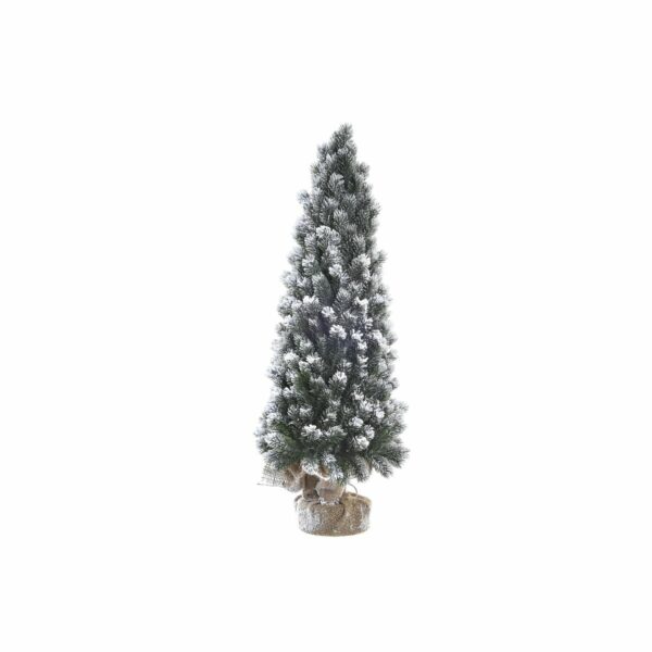 Коледно дърво DKD Home Decor Естествен Бял Зелен 70 cm PVC Снежен (30 x 30 x 70 cm)