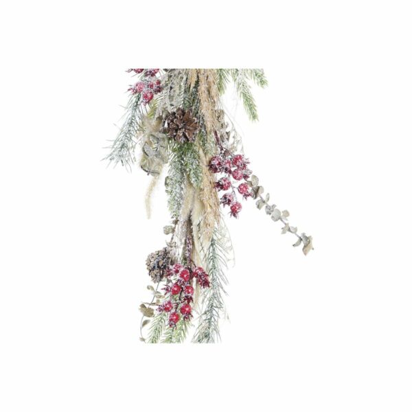 Букет DKD Home Decor Червен Боровинка Зелен Сухо цвете (21 x 9 x 96 cm)