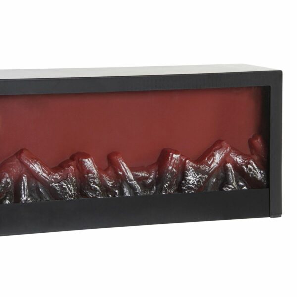 Декоративна Електрическа Камина за Стена DKD Home Decor Черен PP (60 x 10 x 20 cm)