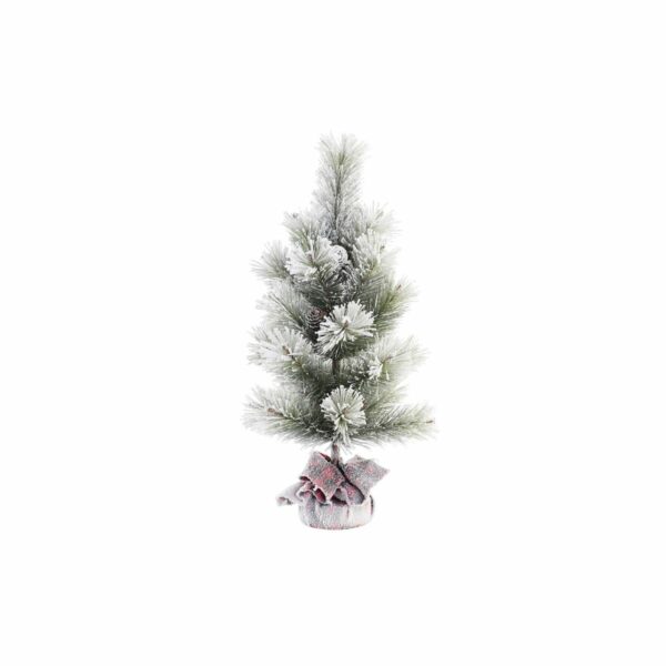 Коледно дърво DKD Home Decor Червен Зелен PE Снежен (27 x 27 x 66 cm)