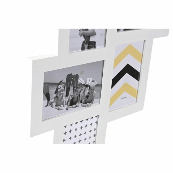 Рамка за снимки DKD Home Decor Бял PP Град (118 x 1,3 x 36 cm) (2 броя)