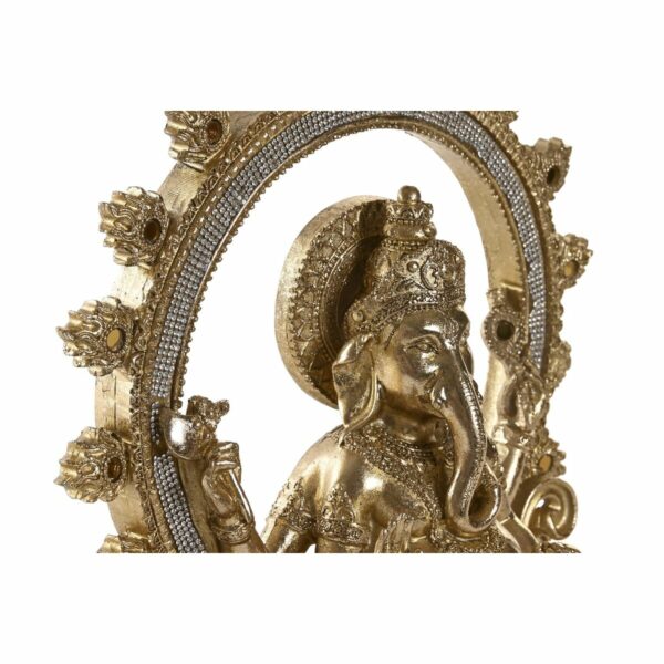 Декоративна фигурка DKD Home Decor Ganesha Златен Смола (25,5 x 15 x 30,5 cm)
