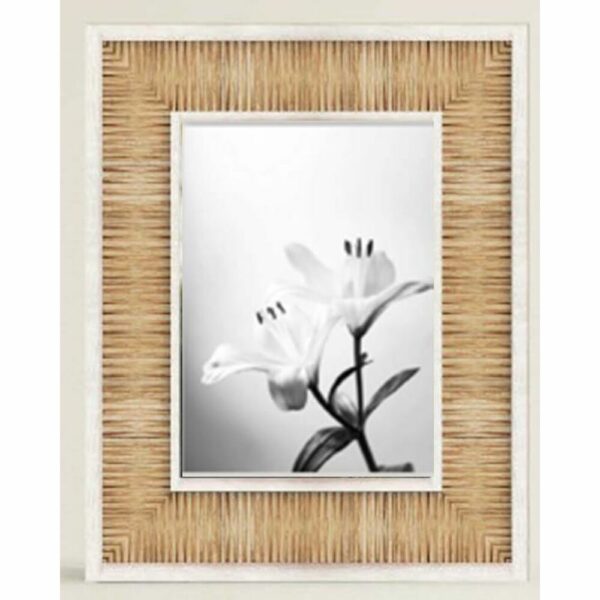 Рамка за снимки DKD Home Decor Естествен Бял Дървен MDF (19 x 1,5 x 24 cm)