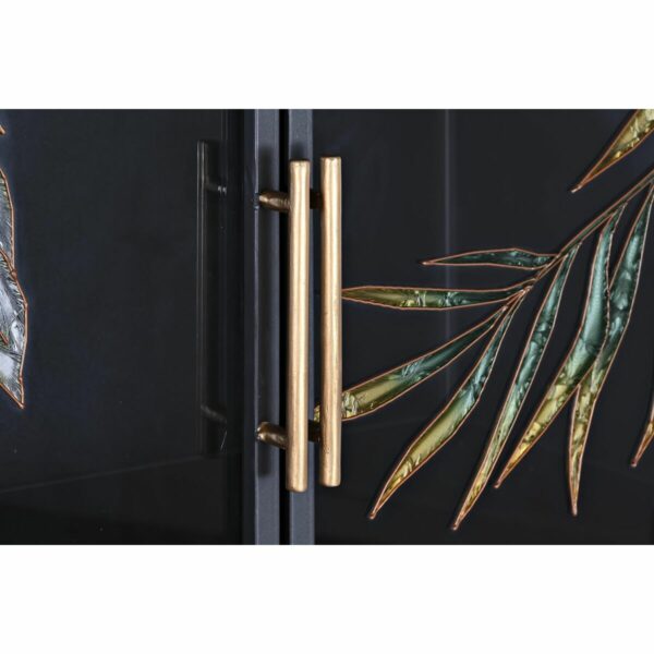 Бюфет DKD Home Decor Кристал Златен Метал Кафяв Прозрачен (85 x 35 x 155 cm)