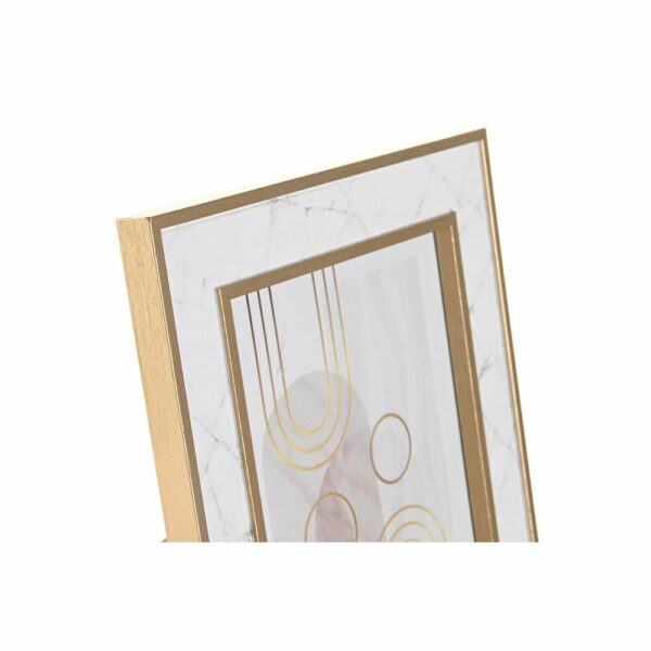 Рамка за снимки DKD Home Decor Кристал Бял Дървен MDF (26 x 1,5 x 21 cm)