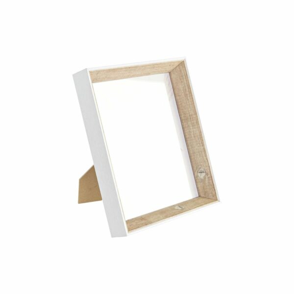 Рамка за снимки DKD Home Decor Кристал Бял Дървен MDF (23 x 4,5 x 28 cm)
